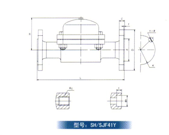 雙金屬(shu)片式蒸汽疏水閥(fa)結構圖 雙金屬片(piàn)式蒸汽疏水閥結(jié)構圖