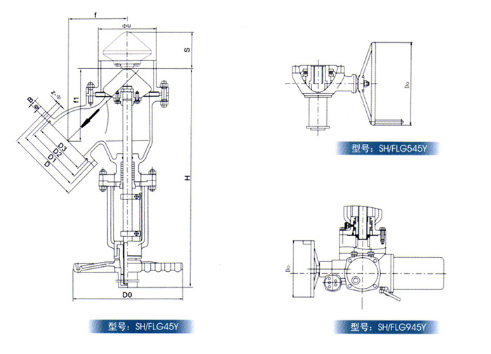 Y型管接放(fàng)料閥産品結構(gou)圖 Y型管接放料(liao)閥産品結構圖(tu)