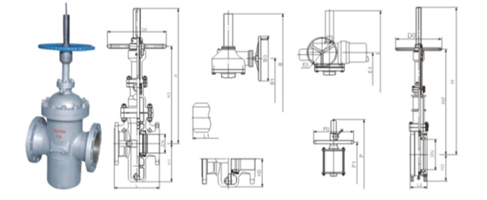 平(ping)闆閘閥(fa)産品結(jie)構圖 平(píng)闆閘閥(fá)産品結(jie)構圖