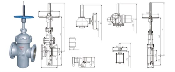 平闆(pǎn)閘閥産品結構(gou)圖 平闆閘閥産(chan)品結構圖