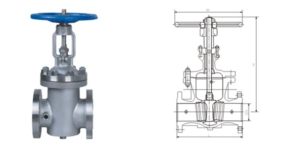 BZ41型保溫(wen)閘閥産(chǎn)品結構(gou)圖 BZ41型保(bao)溫閘閥(fa)産品結(jié)構圖