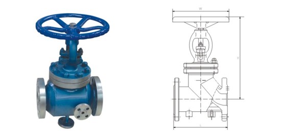 BJ41型保(bǎo)溫閘閥(fa)産品結(jie)構圖 BJ41型(xíng)保溫閘(zhá)閥産品(pin)結構圖(tu)