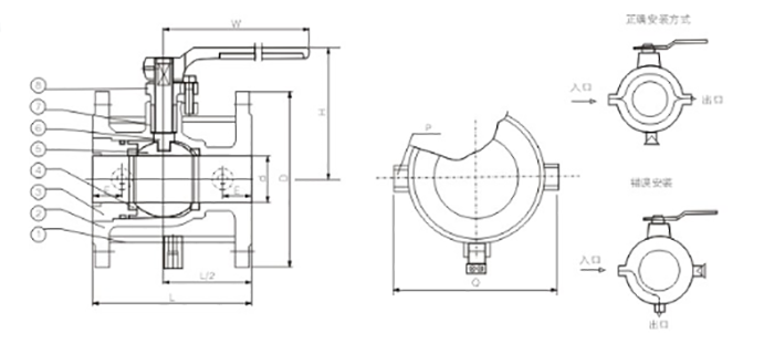 保溫球(qiu)閥産品結構圖 保(bao)溫球閥産品結構(gòu)圖