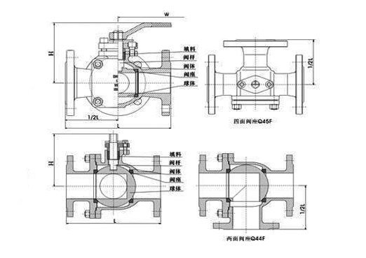 L三通示(shì)意圖 L三通(tong)示意圖