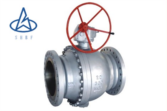 帶logo-固定式鑄鋼球(qiu)閥 帶logo-固定式鑄鋼(gang)球閥