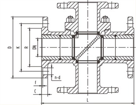 四通球閥(fa)結構 四通球閥(fá)結構