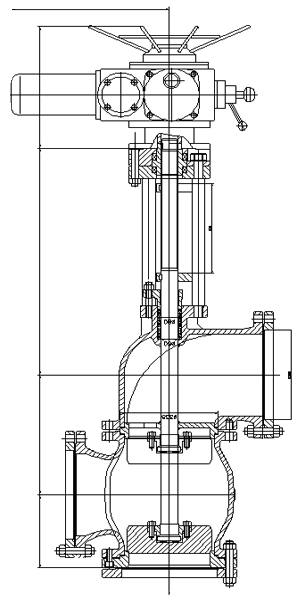 三(sān)通料漿(jiāng)閥結構(gòu)圖