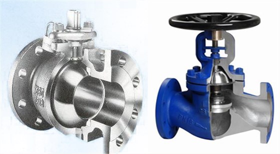 球(qiu)閥與截(jie)止閥剖(pōu)面 球閥(fa)與截止(zhǐ)閥剖面(miàn)